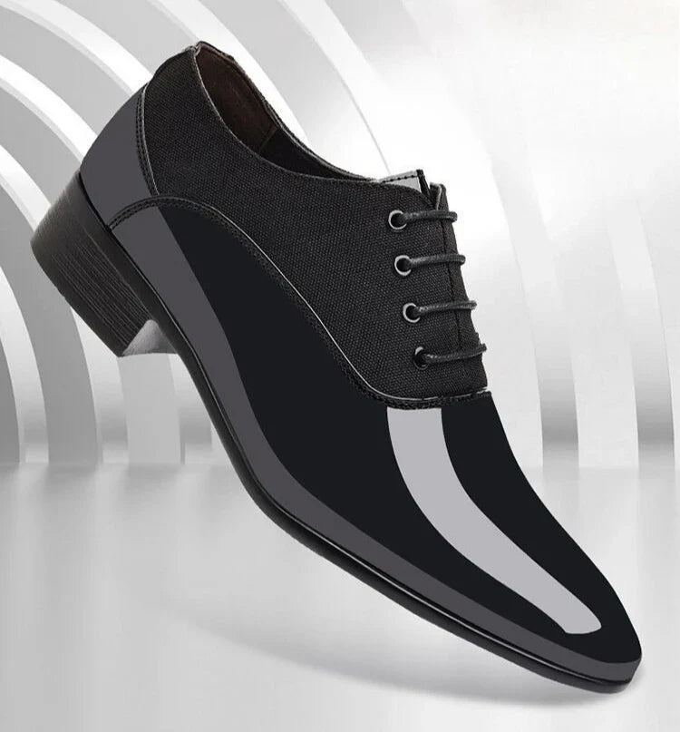 Patent Leather Pointed Toe Social Shoe for Men Spring Autumn Gentleman Office Low Price Luxury Designer Official Dress Shoes Man