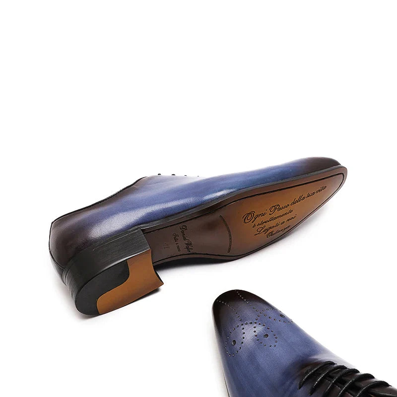 Men's Oxford Genuine Leather Shoes – Formal Lace-Up Business Footwear
