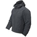 Fall Winter Men's Hooded Fleece Jacket Full Zip Up Soft Warmth Windproof Coat Outdoors Working Hiking Fishing Outerwear