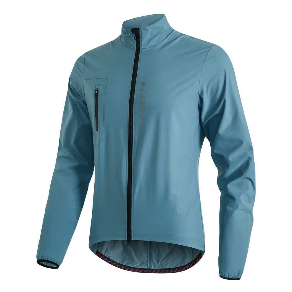 Men Cycling Jacket Lightweight Breathable Anti-UV Cycling Windbreaker High Quality MTB Road Bike Jersey 2-Way Zipper
