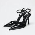 2026 Summer Women Sandals Pointed Toe Thin Heels Office Elegant Shoes Ladies Fashion Sandalias De Mujer