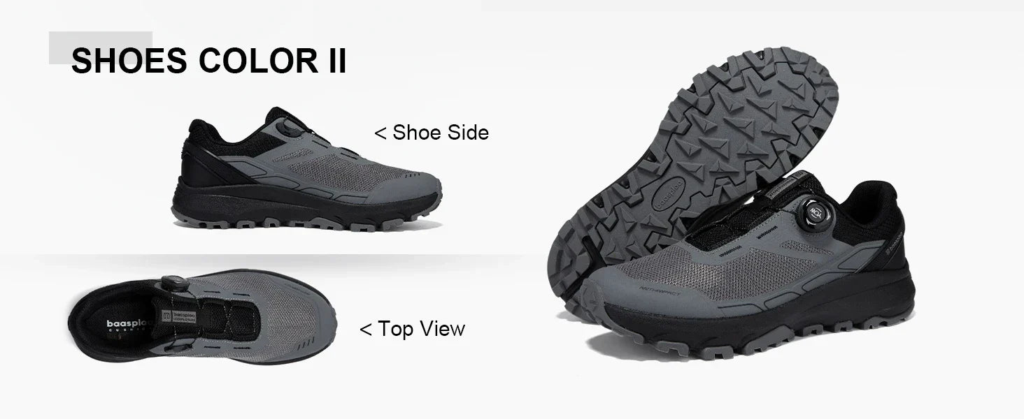 Men Hiking Sneakers Brand High Quality Trekking Climbing Shoes Male Rotating Button Luxury Designer Outdoor Sneakers