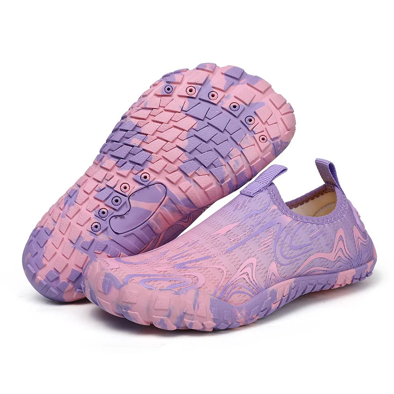 Kids Students Barefoot Quick-Drying Beach Swimming Aqua Shoes Boys Girls Fitness Running Shoes Summer Parent-child Water Shoes