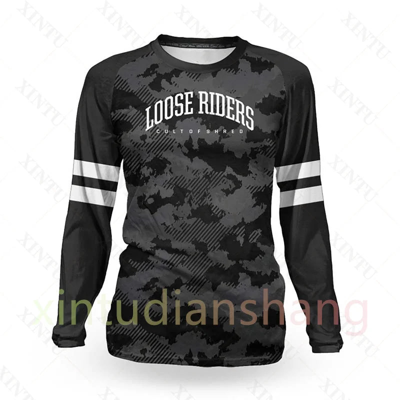 2022 Women's Loose Rider Tech Jersey Long Sleeve Enduro Mountain Bike Breathable Quick Dry Shirt BMX DH Motocross Sportswear