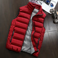 Men's Embroidery Brand High Quality Warm Vest Vest, Autumn and Winter Luxury Fashion Brand, Sleeveless Outdoor Windproof Jacket