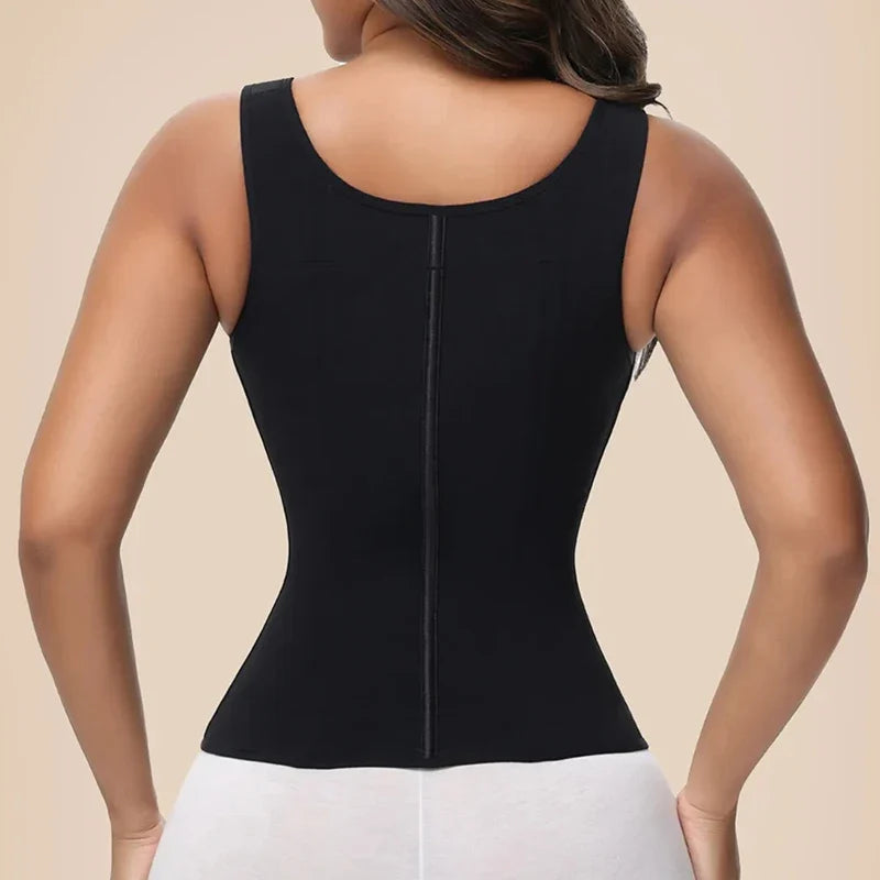 Waist Trainer Corset for Women Tummy Control Sport Workout Body Shaper Vest Steel Boned Overbust Bustier Top
