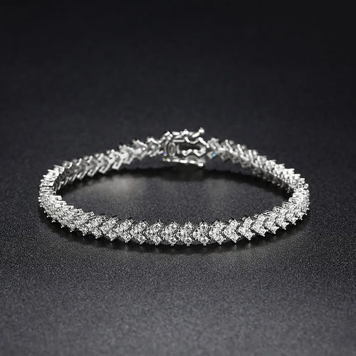 15-20CM 100% Real Moissanite Tennis Bracelets for Women Men's Hip Hop Sterling Silver 925 Chain Simulated Diamond Jewelry