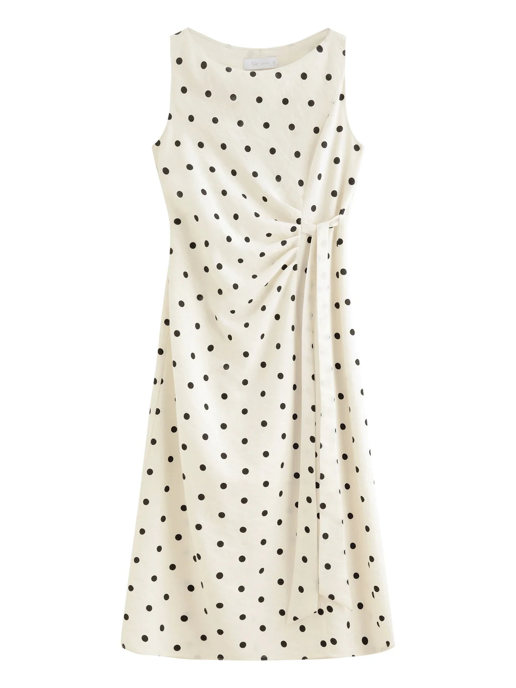 2026 New Summer Women's Polka Dot French Style Dress, Waist-Cinching Flowy Midi Dress for Coquette Chic & Daily Vacation
