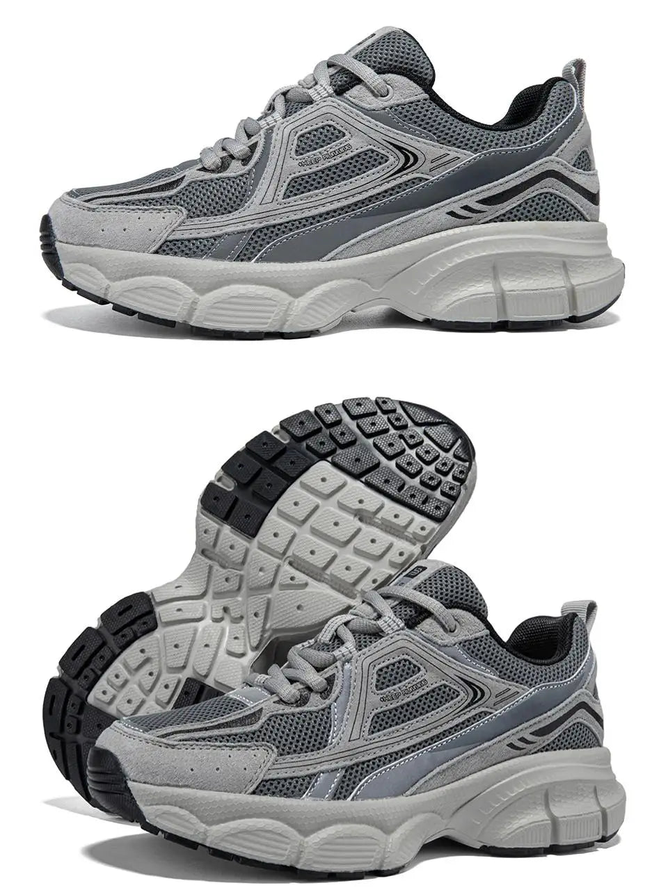 Women Running Shoes Lightweight Breathable Sport Shoes Female Comfort White Casual Sneakers Height Increase Cushioning