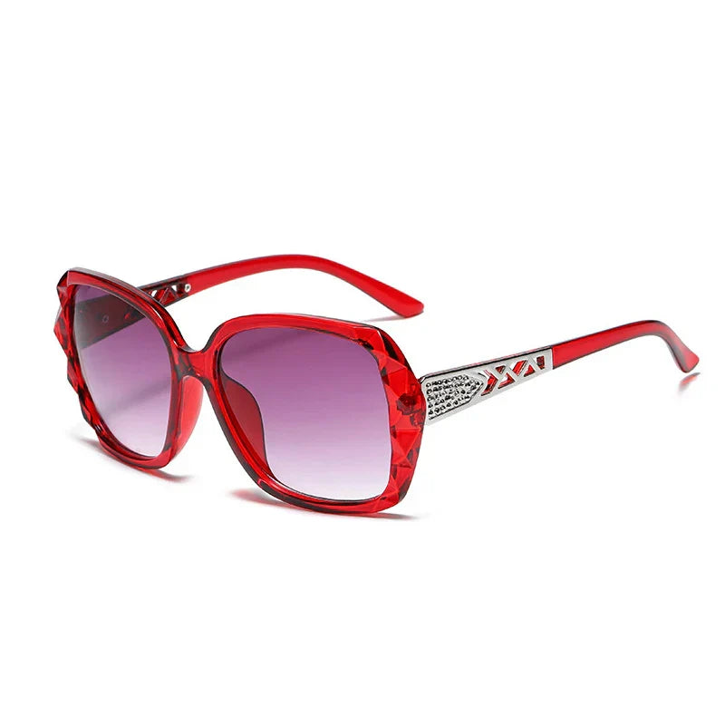 New 2022 big box polarized sunglasses han edition tide female uv web celebrity sunglasses driving round glasses female