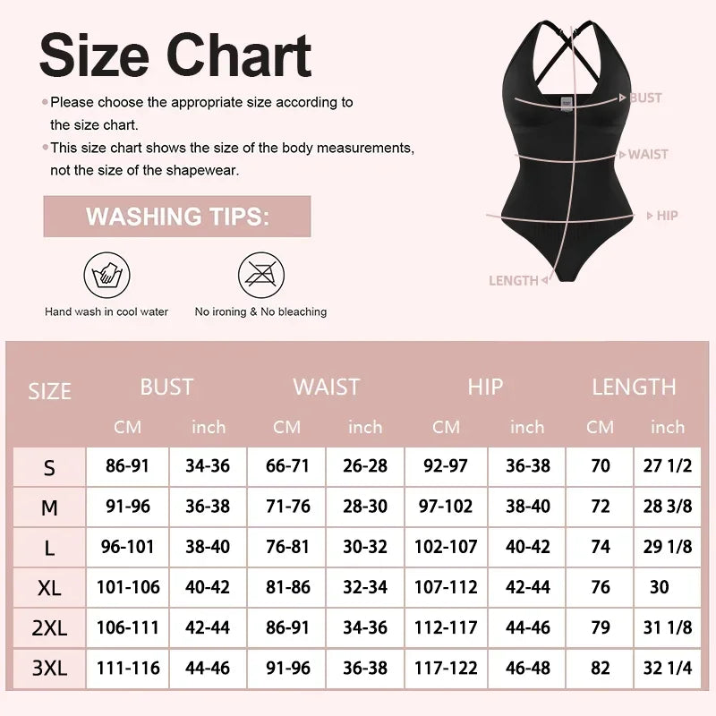 Halter Bodysuit Deep V Camisole Adjustable Strap Shapewear Top Tummy Control Women Sexy Thong Body Shaper Seamless Fajas 2025