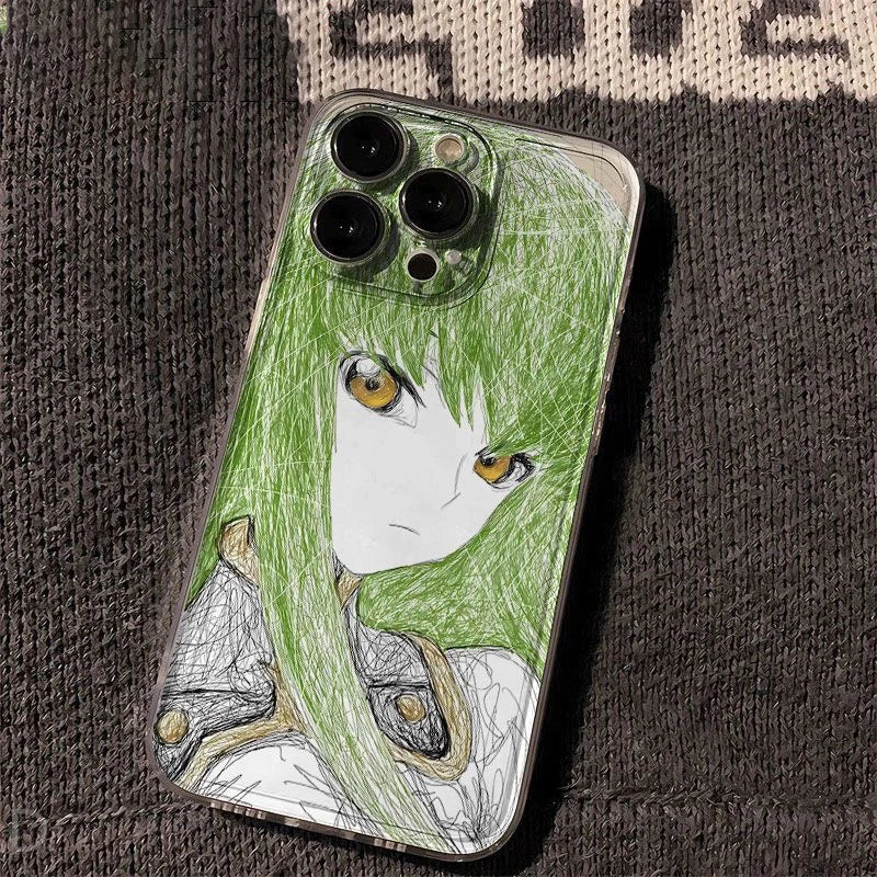 جراب حماية ناعم شفاف فاخر بتصميم Code Geass لهاتف iPhone 17 16 15 13 12 11 14 Pro Max XS XR 7 8 16 Plus X SE Coque