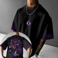 Pokémon Co-branded Plus Size T-shirt 2025 Summer Men's New Gengar Anime Printed Casual Loose Harajuku Versatile Parent-child Top