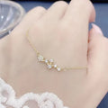 S925 Sterling Silver XINGX necklace Women's Design Fine Five-Pointed Star Plated 14k golden clavicle chain