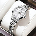 Fashion Golden Watch for Women Stainless Steel Waterproof Women's Watches Elegant Original Luxury Ladies Quartz Wristwatch