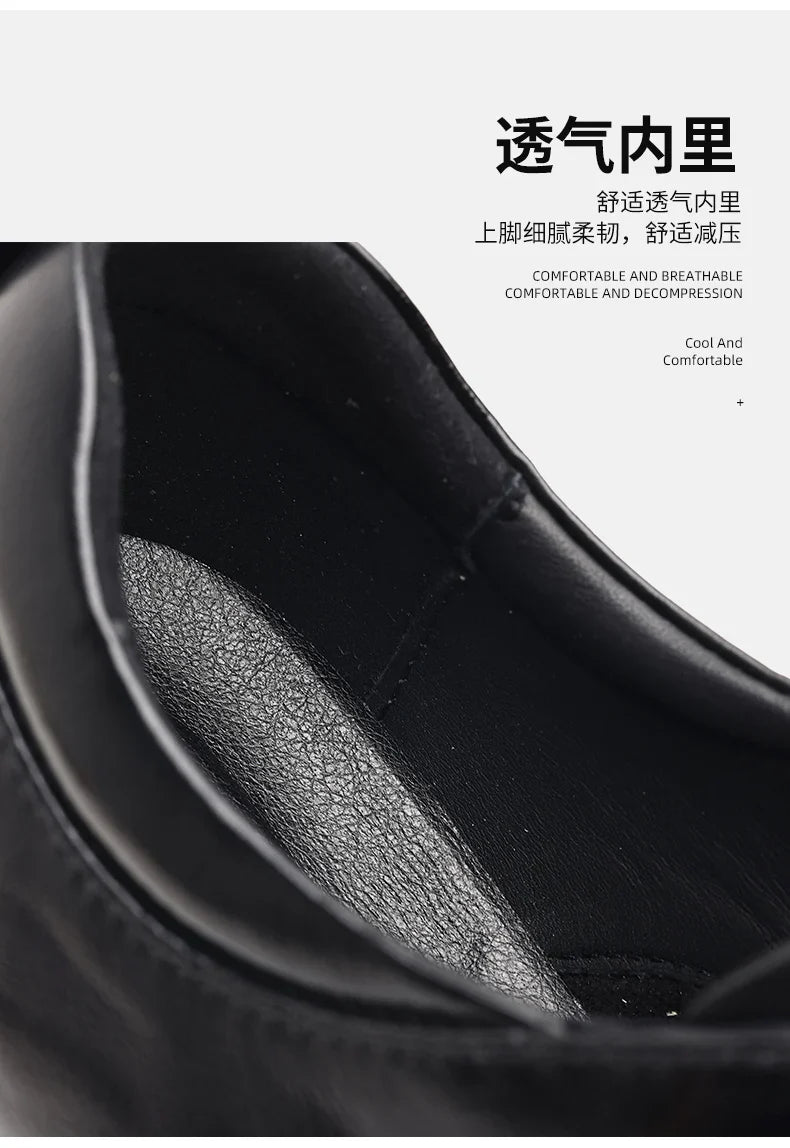 Business Men Shoes Patent Leather Man Brogues Shoes Fo Man Dress Shoe Loafers Pointed Toe Male Moccasins Plus Size Shoes for Men