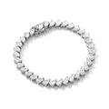 4x6mm Pear Moissanite Tennis Bracelet s925 Sterling Silver Plated 18k White Gold with GRA Fine Bracelet for Women Man