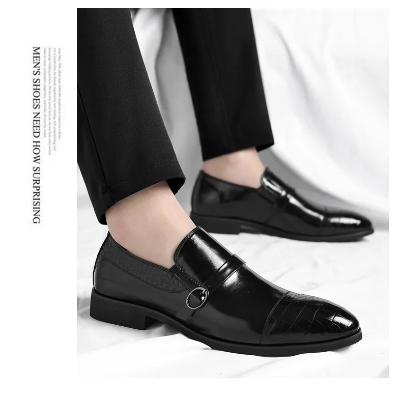 Designer Cow Leather Elegant Shoes Man Summer Autumn Business Casual Wedding Shoes Male British Style Fashion Dress Shoe Man