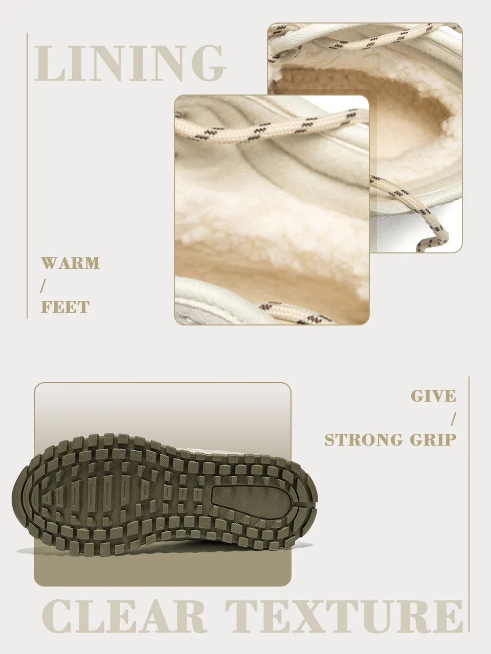 Winter Women Sneakers Plush Warm Snow Boots Non-Slip Waterproof Shoes Women Outdoor Boots Walking Shoes