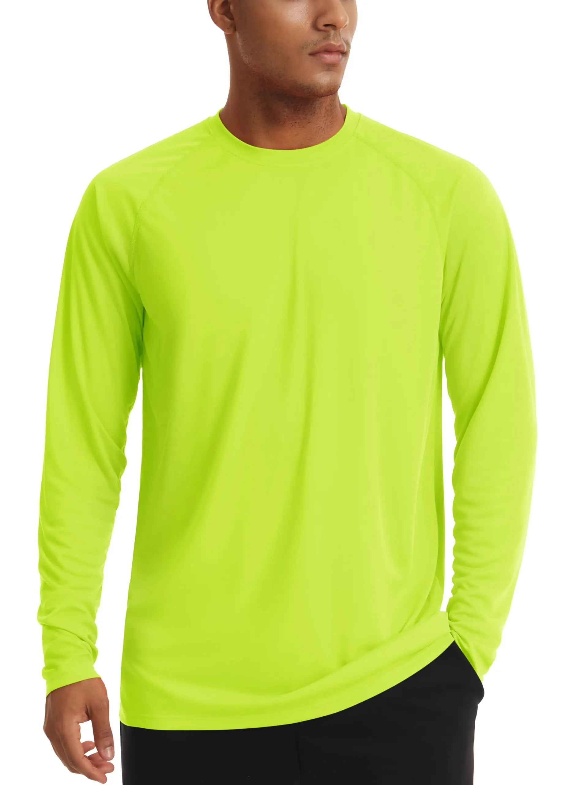 UPF 50+ Sun Protection T-shirts Men's Quick Dry Long Sleeve Athlectic T Shirts Performance Sports T-shirts Tee Tops