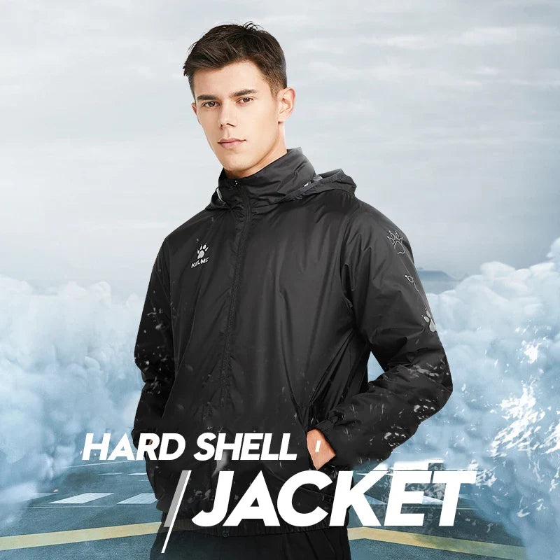 Men's Waterproof Jacket  Windbreaker Soccer Training Lightweight  Training  Outwear Quick Dry Coat  8163WT1001