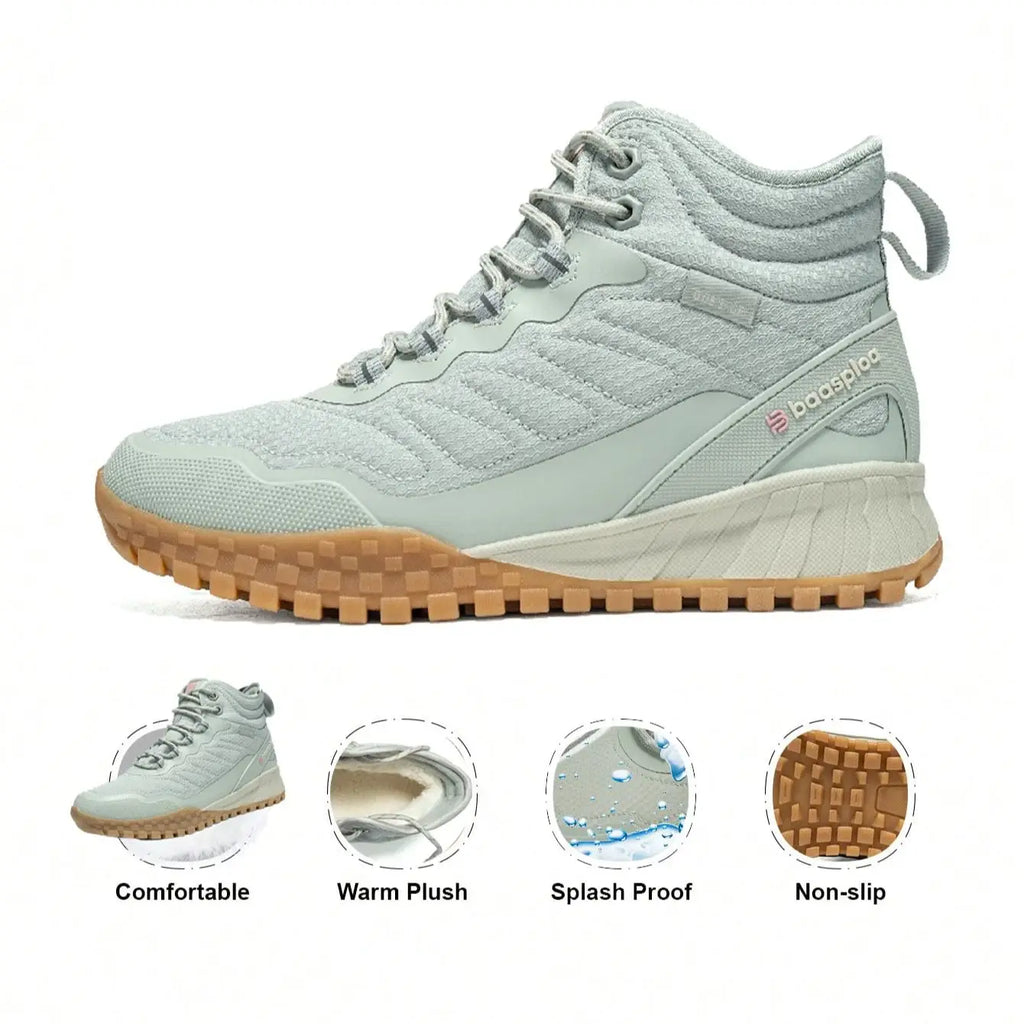 Winter Women Sneakers Plush Warm Snow Boots Non-Slip Waterproof Shoes Women Outdoor Boots Walking Shoes
