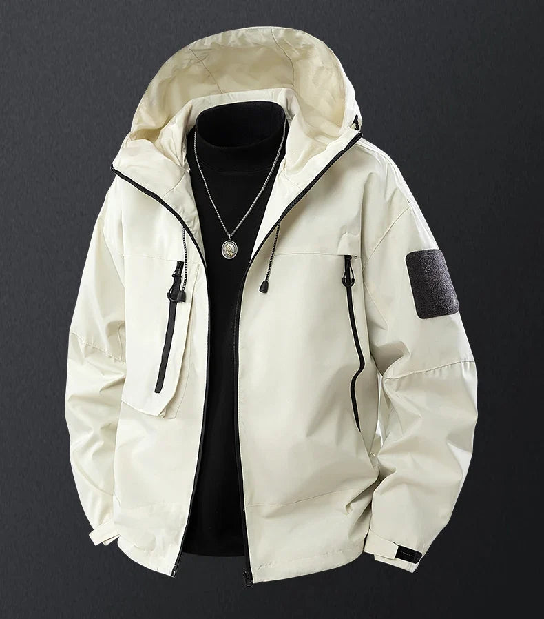 Men's Waterproof Running Jacket Caramel Women Windproof Windbreaker Hiking Camping Cycling Trekking Jogging Jackets