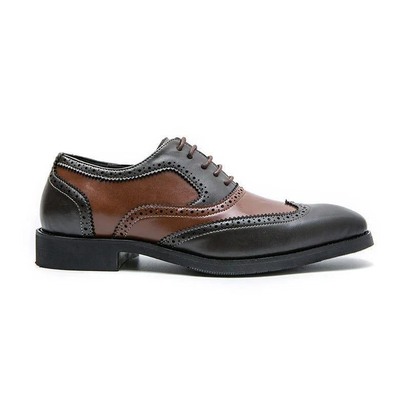 Italy High Quality Pointed Fashion Oxford Shoes Lace Up Men's Shoes Pointed Style Luxury Moccasin Casual Luxury Leather Shoes