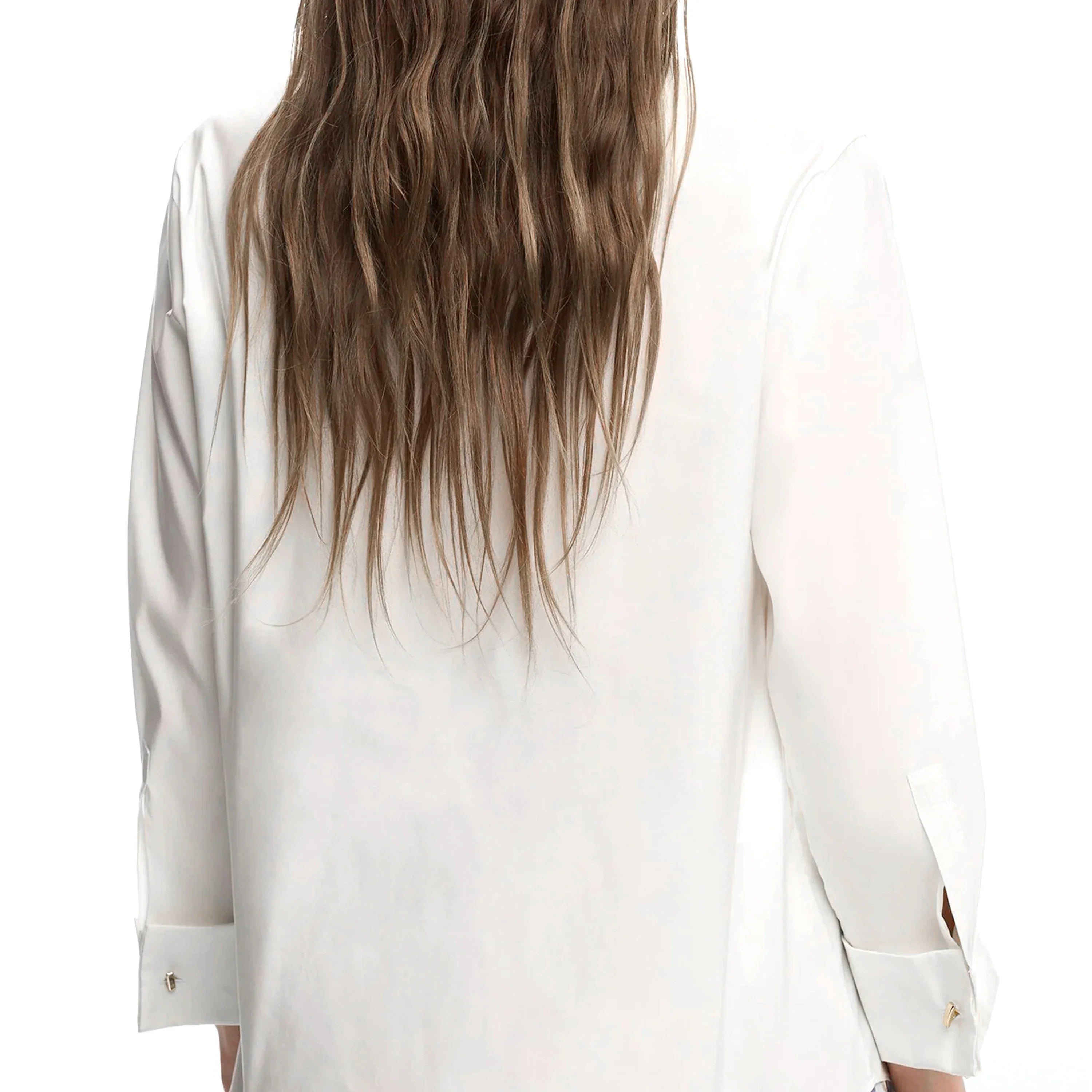 Women's Temperament Embroidery Lapel Tops single-breasted Commuter Long Sleeve Shirt Summer Casual Tops