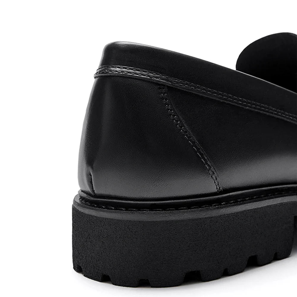Handmade Men's Loafer Shoes High Quality Wear-Resistant Full Grain Leather Casual Shoes