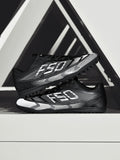 Breathable TF Soccer Shoes Men Women Kids PU+Fabric Non-Slip Wear-Resistant Rubber Sole Training Shoes