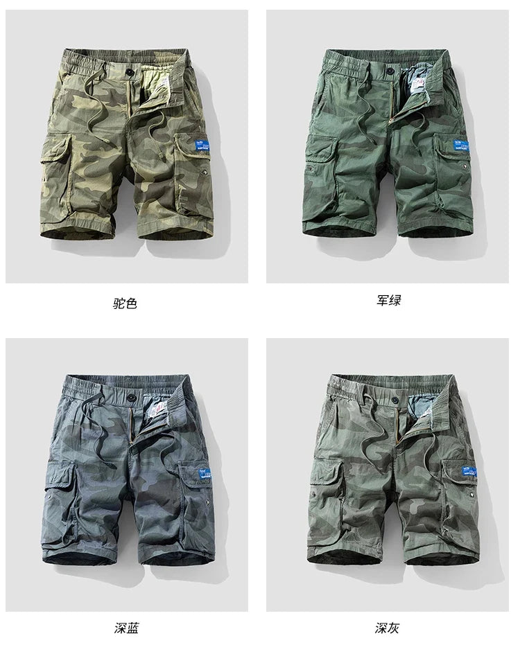 Sports Outdoor Casual Breathable Straight Leg 5 Inch Street Short Pants Men's New Summer Trend Brand Wide Loose Cargo Shorts