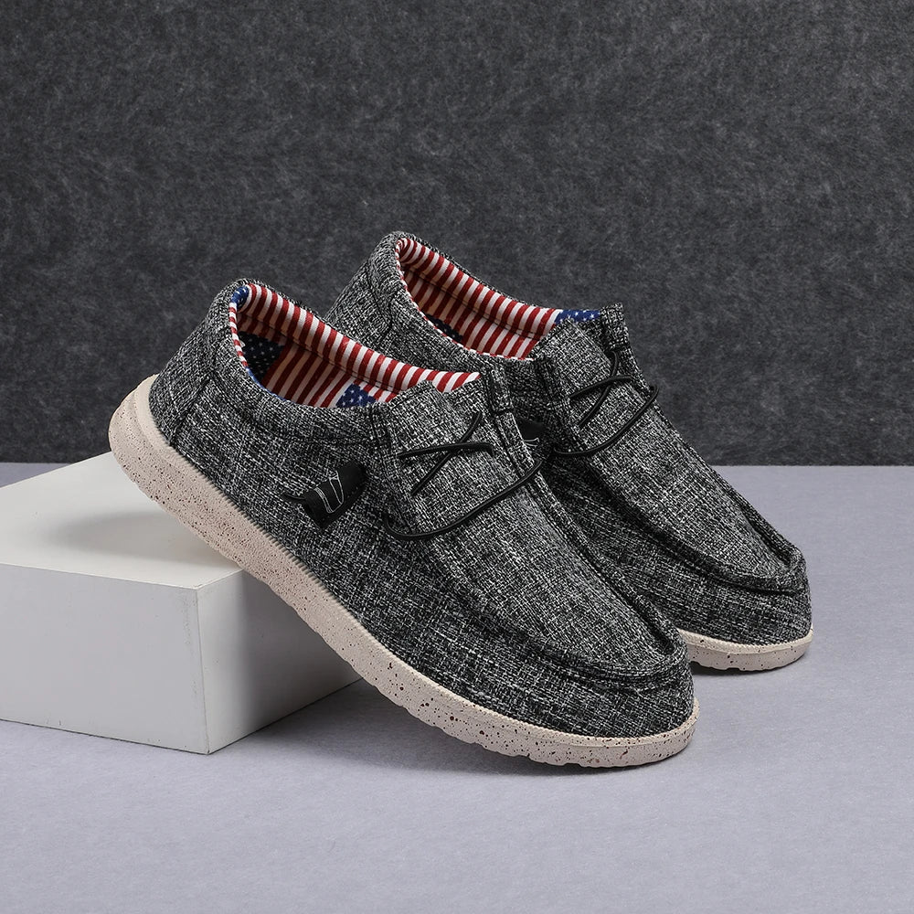 Plus Size Men's Solid Color Breathable Slip On Classic Loafer Shoes Comfy Casual Durable Lightweight Walking Shoes