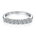3mm Moissanite Ring for Women S925 Sterling Silver Rings with White Gold Plated Diamond Wedding Bridal Band Fine Jewelry