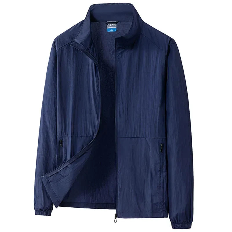 Oversize 7XL 8XL Summer UV Sun Protection Light Jacket Men Outwear Sport Cycling Hiking Fishing Coat Men Resistant Skin Clothing