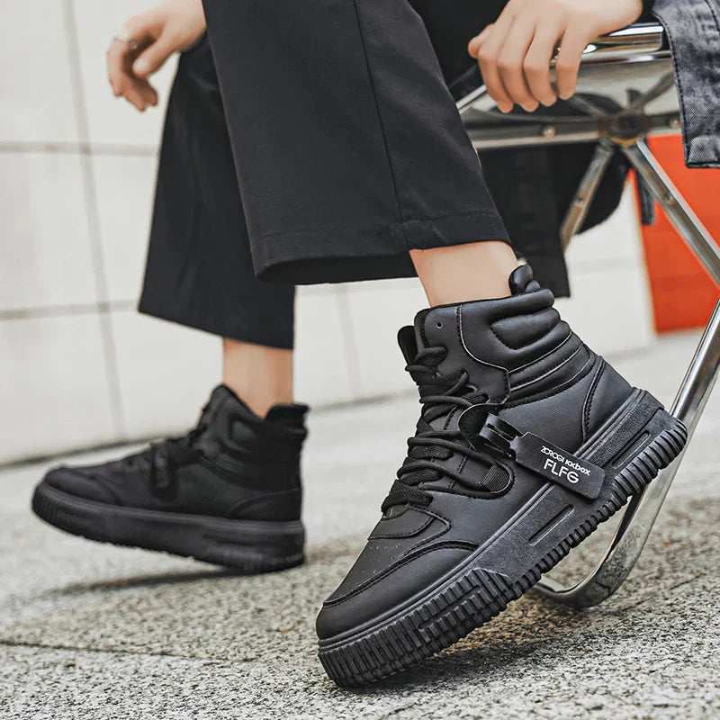 New Fashion Men's Sneakers Soft Comfortable Non Slip Wear Resistant Sole Daily Casual Men Shoes Preppy Winter Skate Ankle Boots