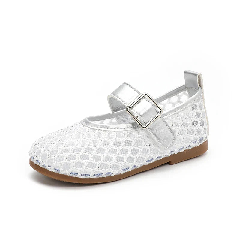 2025 New Children's Flats Summer Breathable Princess Shoes for Girls Simple Fashion Kids Causal Shoes Soft Soled Trend Versatile