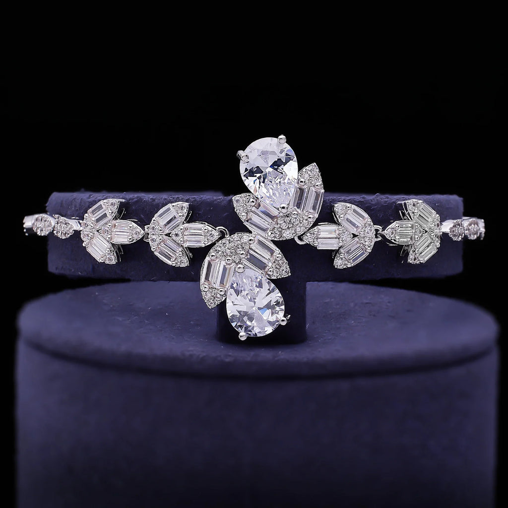 4 Pcs Super Luxury Cubic Zirconia Bridal Wedding Party Costume Nigerian Dubai Jewelry Set for Brides Accessories