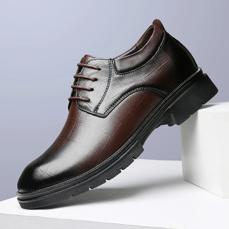Genuine Leather Men's Oxford Shoes Lace Up Casual Shoes Comfortable Sneakers Outdoor Male Walking Shoes Formal Dress Footwear