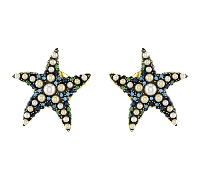 2025 New Hot Selling Texture Ocean Series Necklace Pendant Earnail Ring Jewelry Set Trendy Personality Unique Design