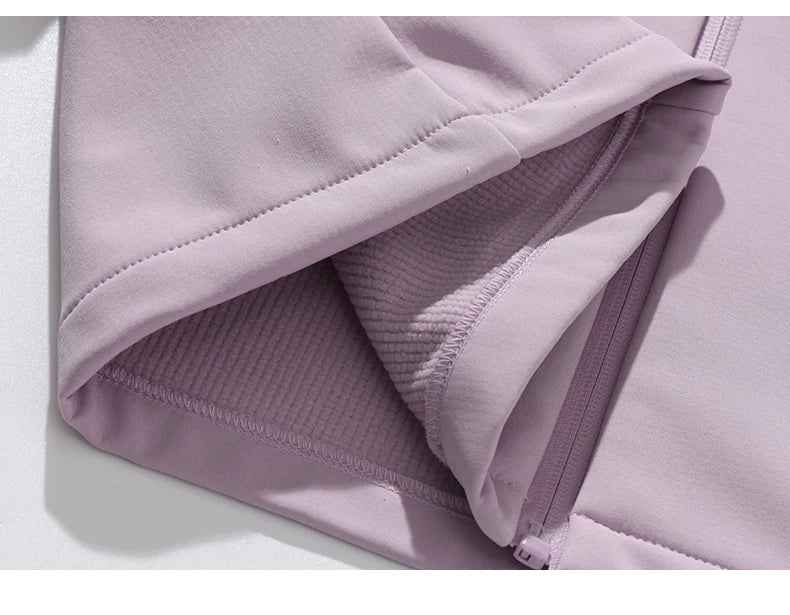 Waterproof Fleece Jacket Women Windproof Thermal Soft Shell Coat Outdoor Hiking Camping Climbing Trekking Windbreaker