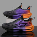 Men's Shoes Carbon Plate Cushioning Road Running Shoes Fashionable Printed Lace Up Tennis Shoes Non-slip Breathable Sports Shoes