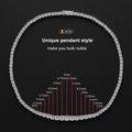 Moissanite Tennis Necklace for Woman Wedding Jewely with Certificate 925 Sterling Sliver Plated 18k White Gold Necklace