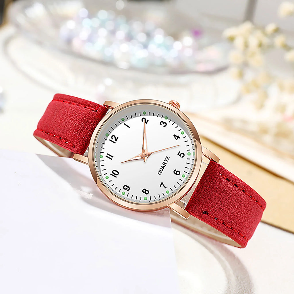 Fashion Watch For Women Leather Belt Watches Ladies Luxury Analog Quartz Luminous Wristwatch Clock Relogio Feminino