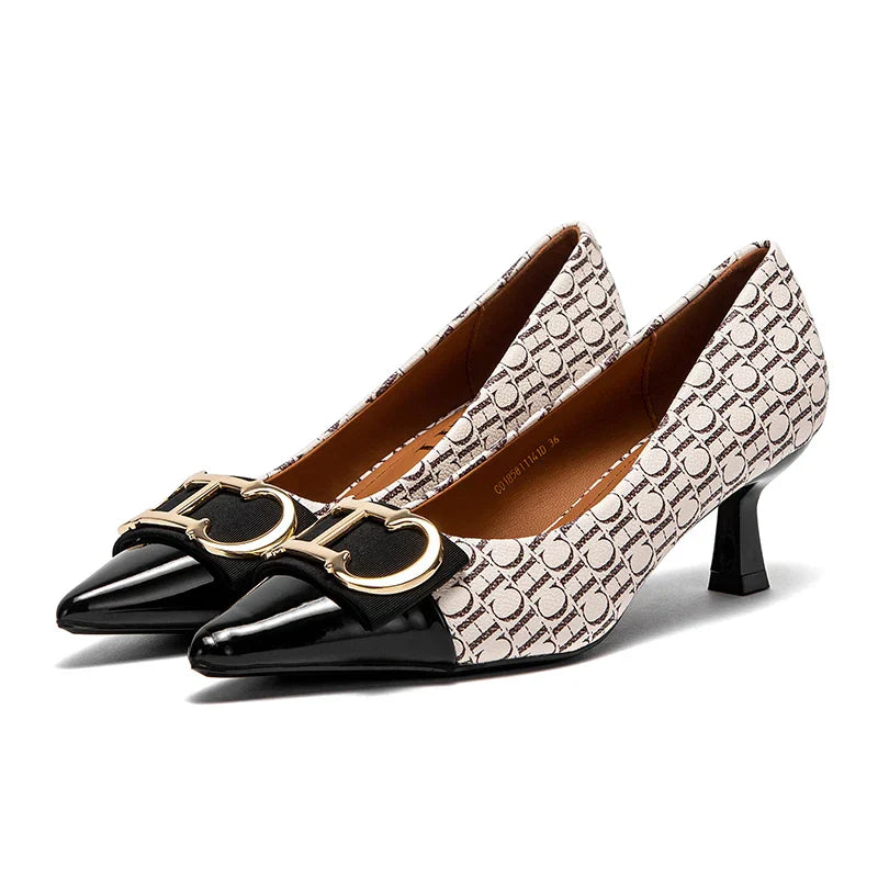 Women's High Heels New 4cm Black Simple Business Women's Shoes Evening Party