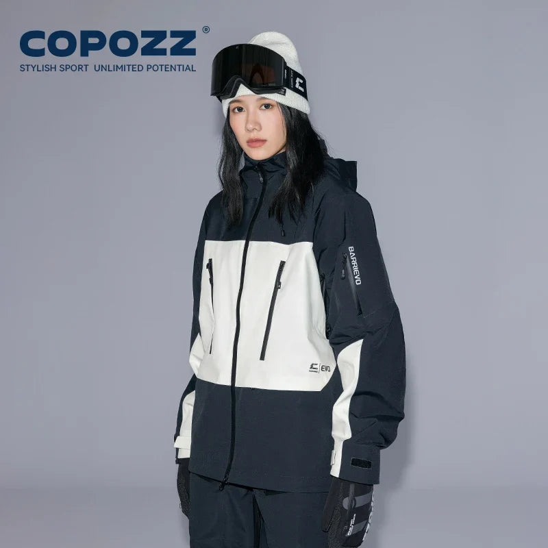 Ski Jacket Women Man Hooded Ski Wear Windproof Winter Overalls Hoodie Waterproof Outdoor Sports Clothing Snowboard