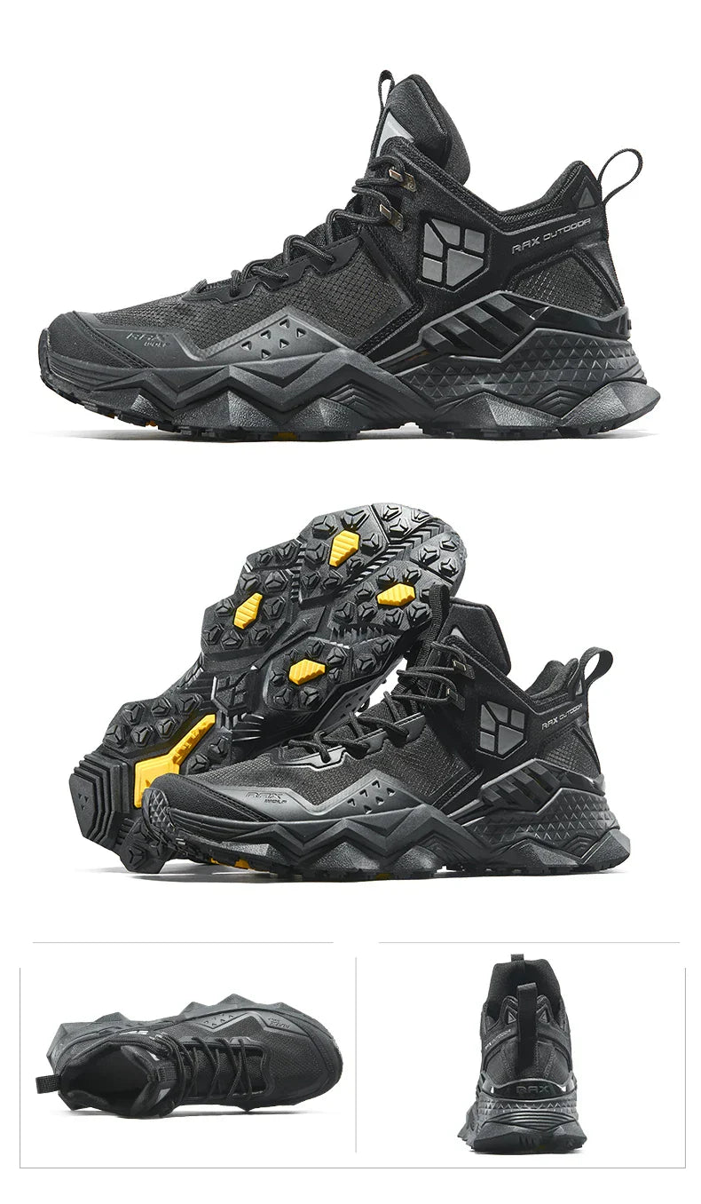 Men  Waterproof Hiking Shoes Breathable Hiking Boots Outdoor Trekking Boots Sports Sneakers Tactical Shoes