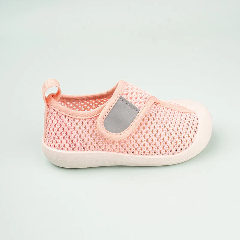Summer Unisex Kids Breathable Outdoor Soft Sole Casual Sneakers Indoor Hollow-out Mesh Flat Shoes EW8230