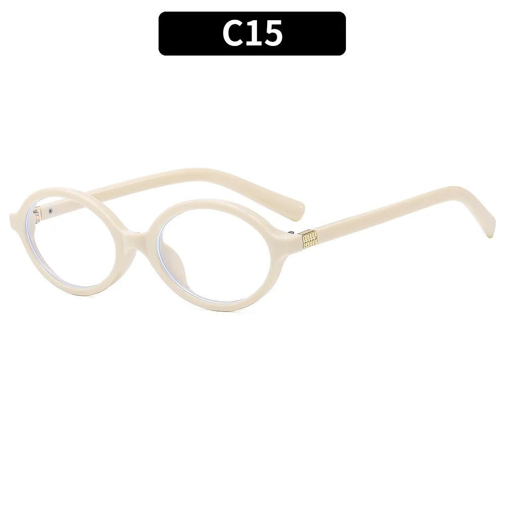 New Oval sunglasses For women Fashion Brand Black Small Frame Sun Glasses Female Retro Clear Lenses Eyewear Lady Trendy UV400