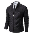Autumn Winter Sweater Men's Loose Cardigan New Cold High Neck Jumpers Patchworked Windbreaker Casual Jackets